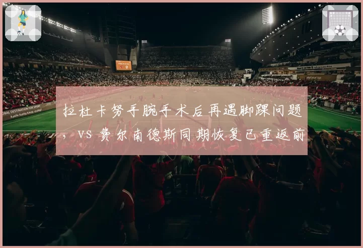 拉杜卡努手腕手术后再遇脚踝问题，vs 费尔南德斯同期恢复已重返前50