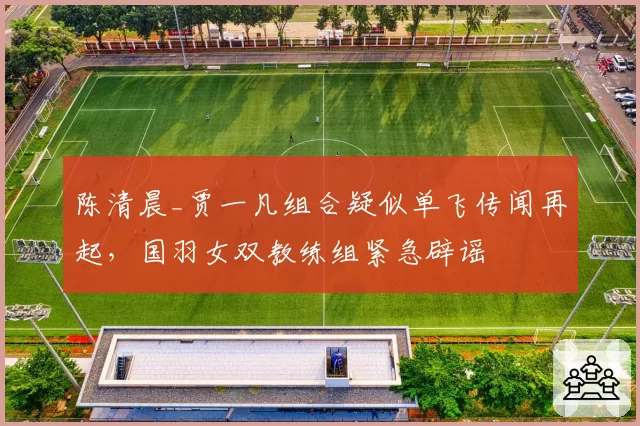 陈清晨_贾一凡组合疑似单飞传闻再起，国羽女双教练组紧急辟谣